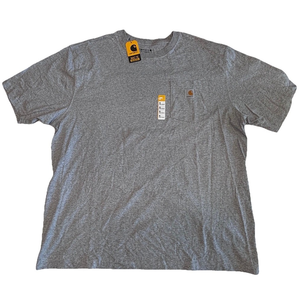 Carhartt Men's Loose Fit Pocket T-Shirt‎ Heather Gray XL Workwear K87 NWT